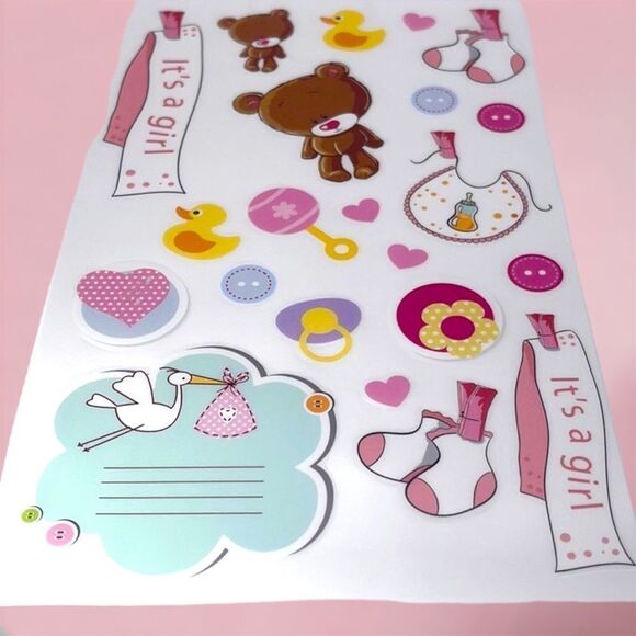 NWT Wool + Pepper Co. 4 Sheet BABY Sticker pack - Picture 2 of 5